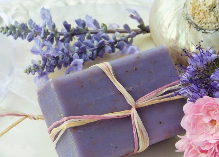 levandulové mýdlo