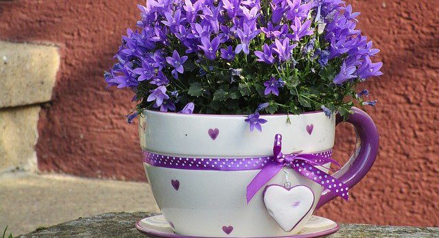 kvetinac dekorace - Vyrobte si dekorace do zahrady a využijte k tomu staré věci