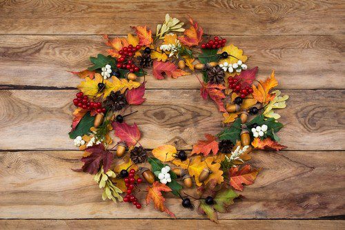vence - Podzimní věnec na dveře – je krásný a vydrží