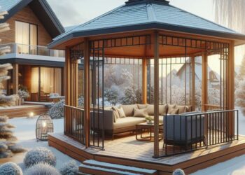 Výběr trvalých materiálů pro zahradní altán v zimě