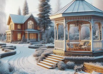 Výběr trvalých materiálů pro zahradní altán v zimě