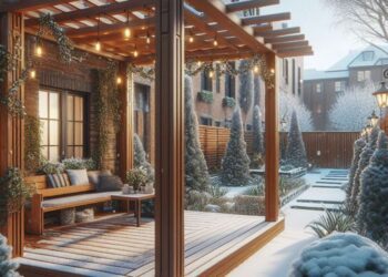 pergola a sníh foto