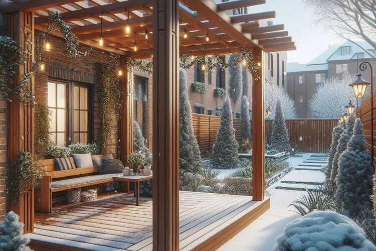 pergola a sníh foto