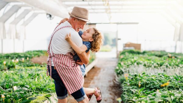 skleník foto a rodina