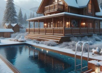 bazén před domem foto