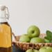 Apple vinegar Bottle of Homemade apple organic vinegar