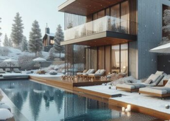 bazén foto - před domem