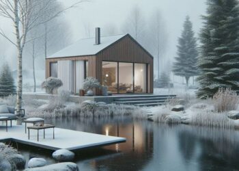 jezírko foto před domem