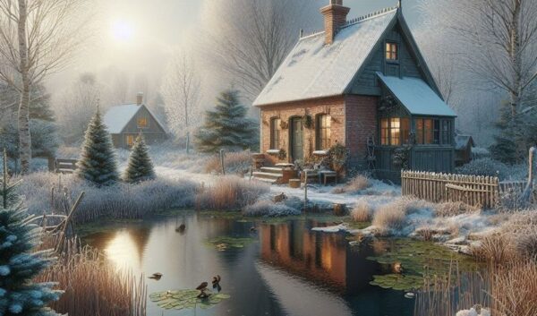 jezírko foto - u domu