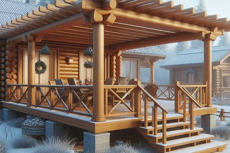 pergola - v zimě foto