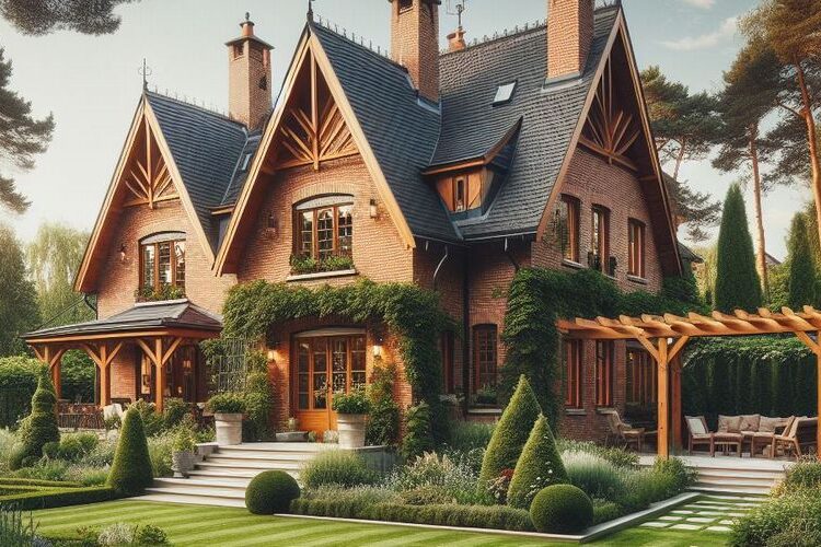 pergola a zelená tráva