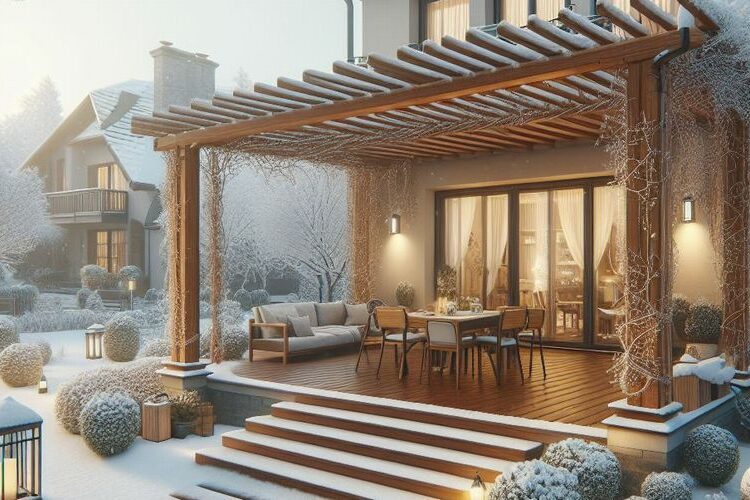 pergola snih