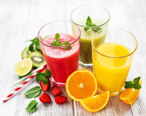 Healthy fruits smoothies