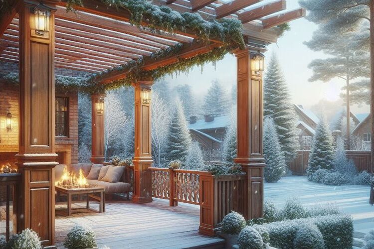 pergola foto zima