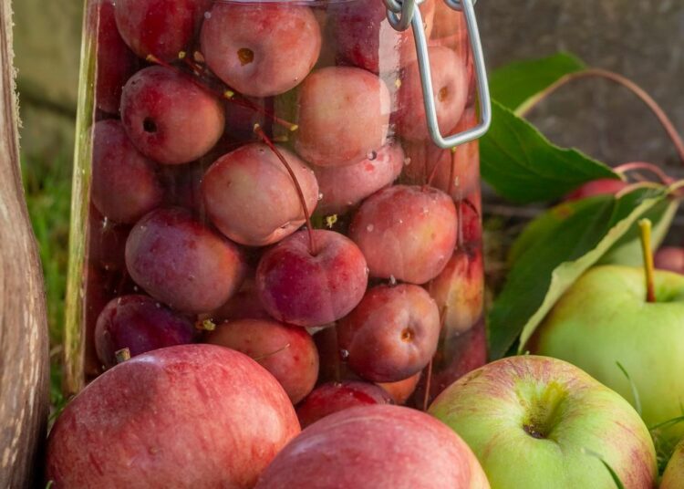 Zavařování jablíček s karamelovou příchutí