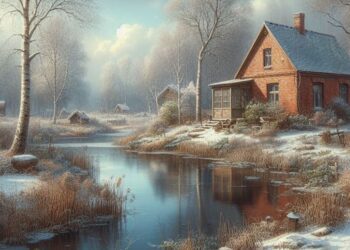 jezírko - před domem