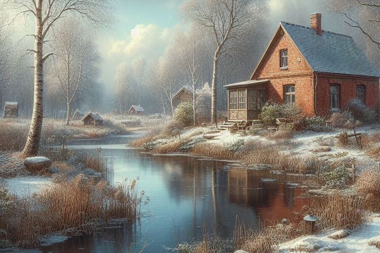 jezírko - před domem