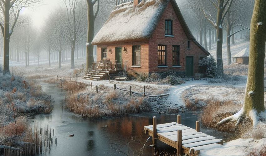 jezírko - u domu foto