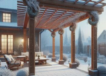 pergola foto - v zimě